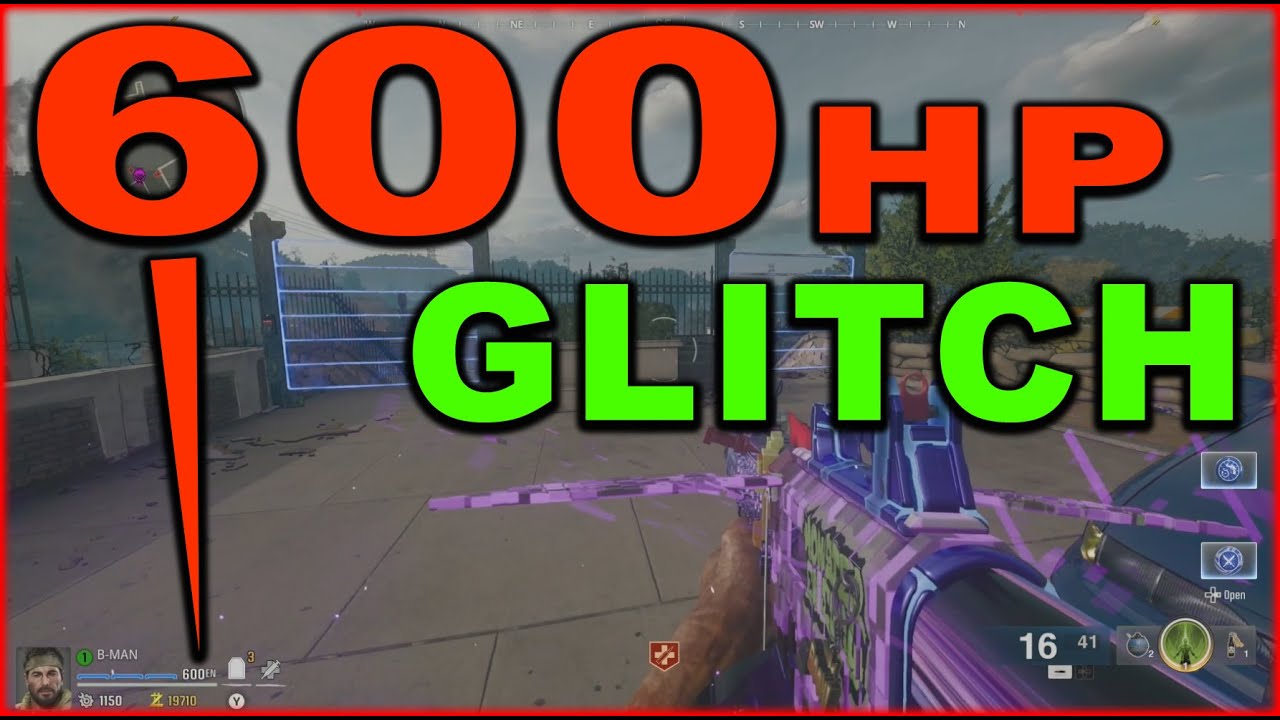 BMAN: BO6 ZOMBIES GLITCH: 600HP GLITCH, 4X HEALTH GLITCH,
