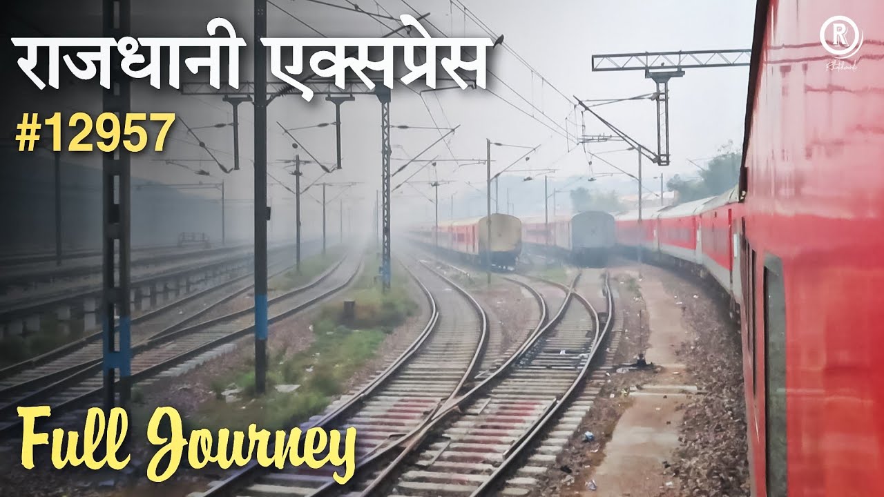 12957 Ahmedabad Delhi Swarna Jayanti Rajdhani Express | Full Journey | Western Railway | Food Review