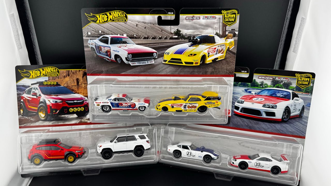 FIRST LOOK: New Hot Wheels Car Culture 2-Packs - Supras, Subarus, & Supercool Funny Cars...