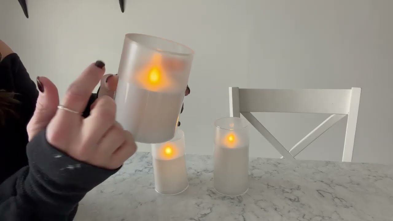 Homemory Flameless Candles Set of 3 Overview | Is it Worth It? #ad #amazoninfluencer