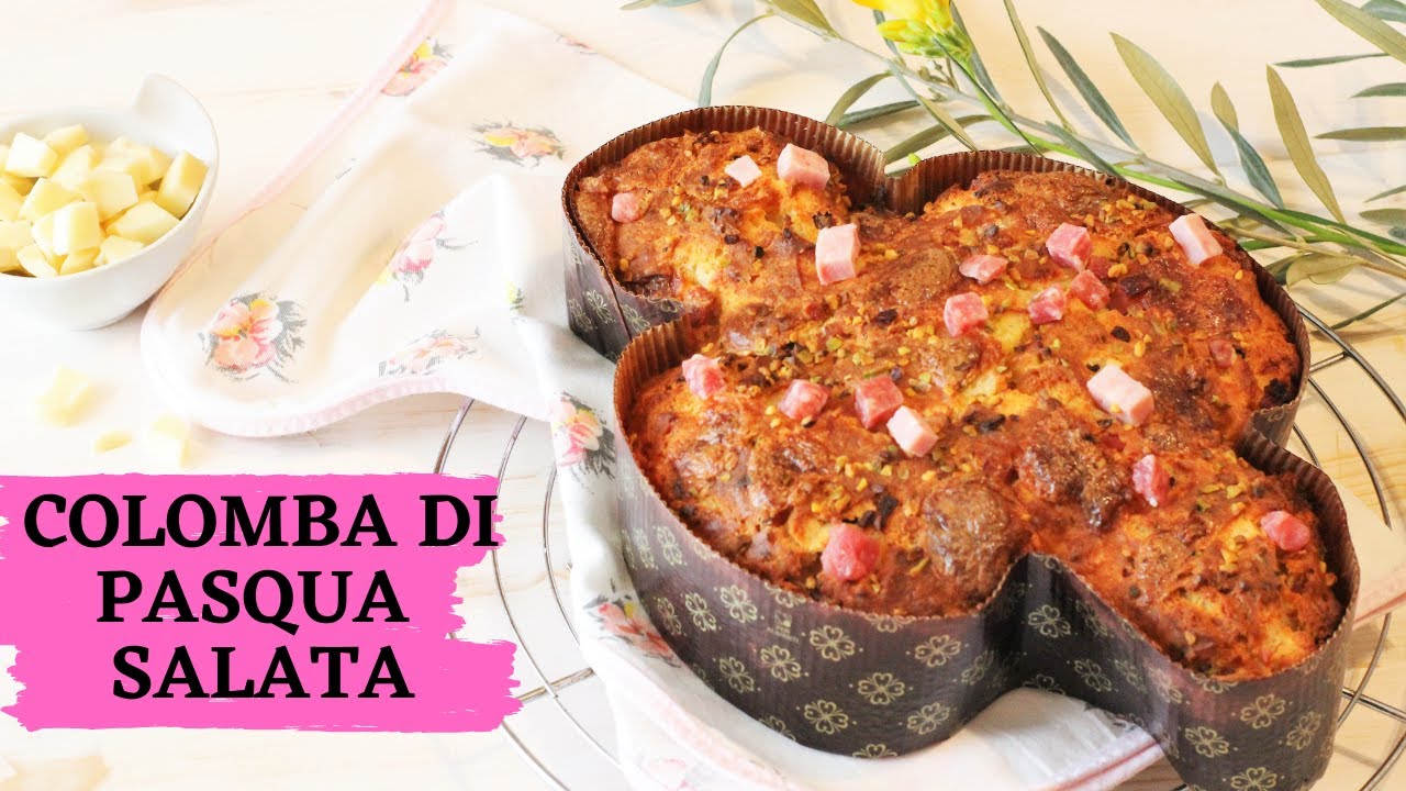 COLOMBA DI PASQUA VELOCE - VERSIONE SALATA SENZA LIEVITAZIONE  - ricetta facile