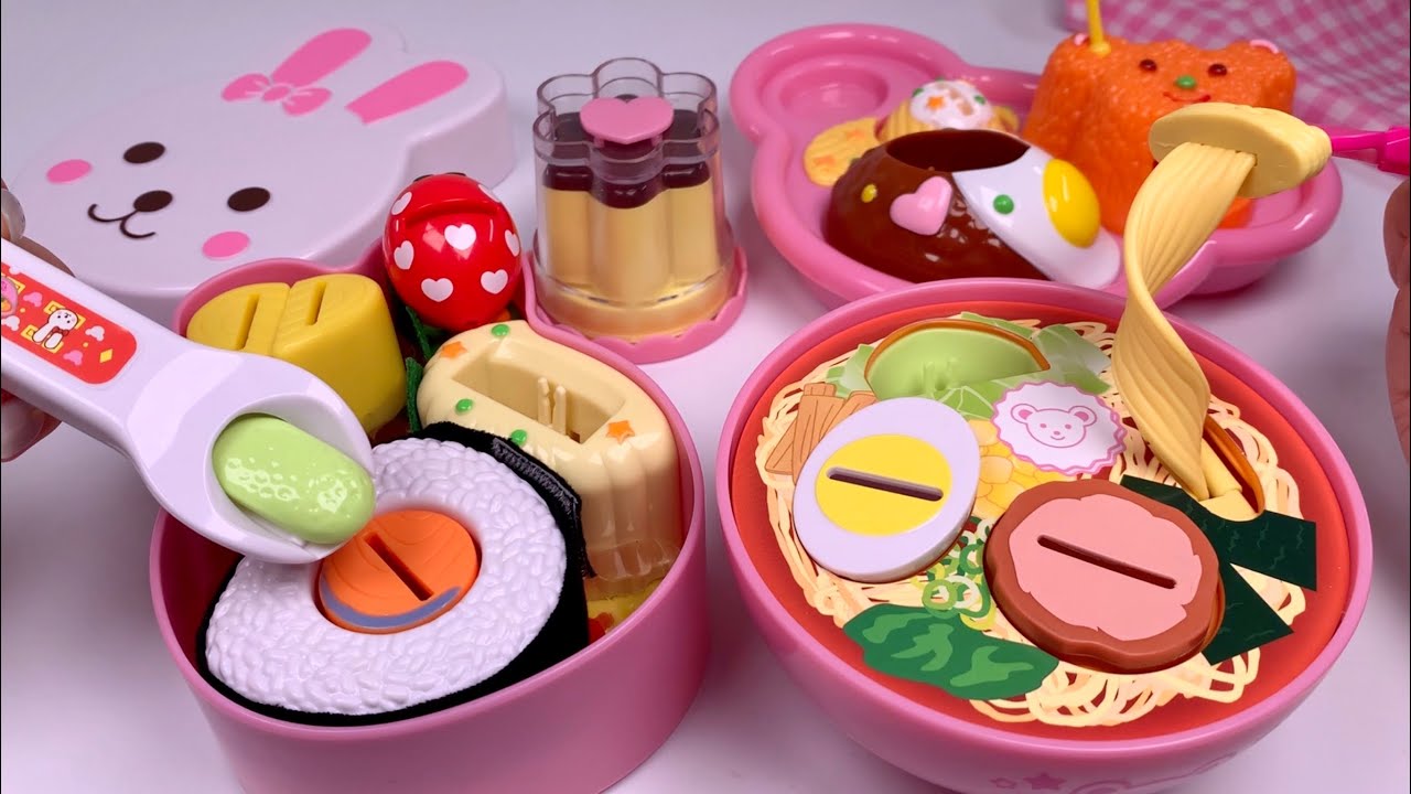 [🐰toy asmr🐰] Japanese Food toys ASMR Satisfying with Unboxing 멜짱 식사놀이 장난감 🔇No talking🔇