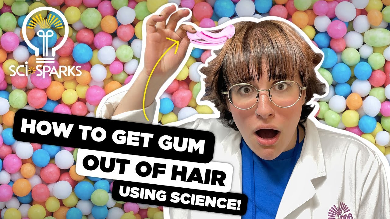 How To Get Gum Out Of Hair! (No Scissors) | Sci Sparks