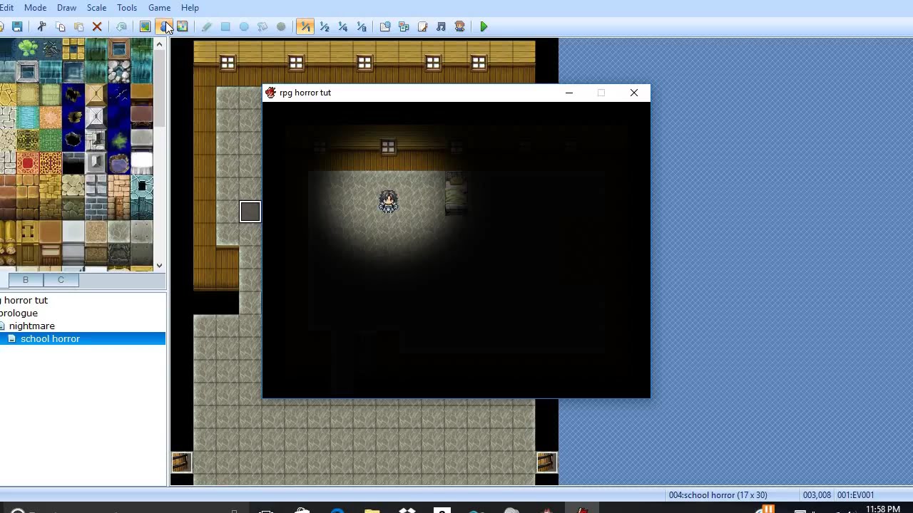 lets make a horror game part 3 flashlight or lantern on off