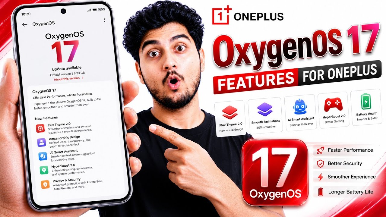 OnePlus OxygenOS 17 Update - New Features