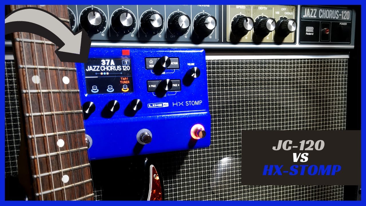 HX Stomp Line6 Helix Jazz Rivet 🎧 Vs 🎧 Roland Jazz Chorus JC-120 | Can you Hear the Difference?