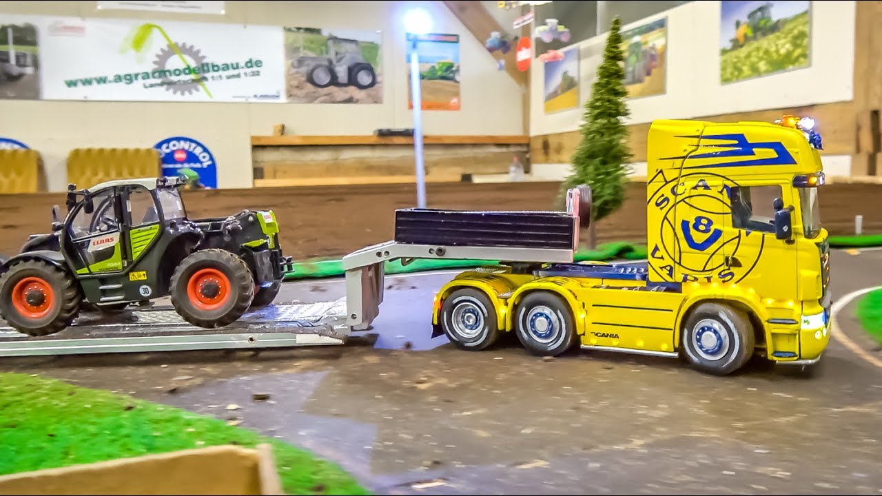 AWESOME RC trucks, tractors and more in ACTION! 1/32 scale!