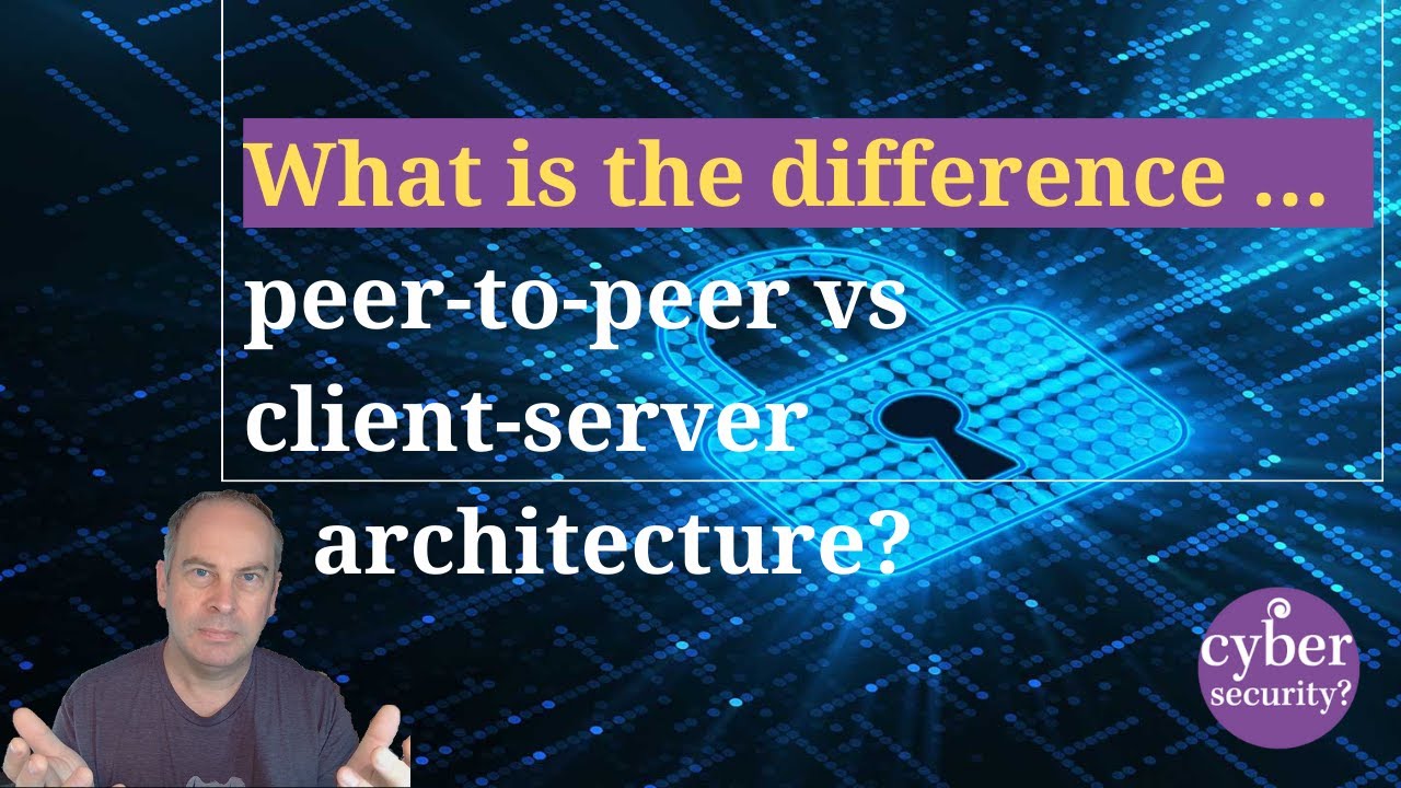 What is the difference between a peer-to-peer and a client-server architecture?