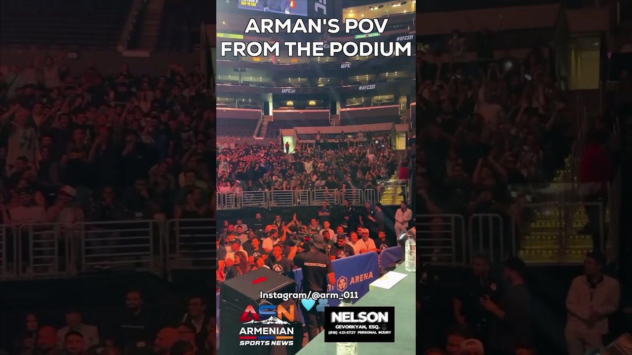 Arman Tsarukyan&rsquo;s vantage point at the UFC 331 press conference