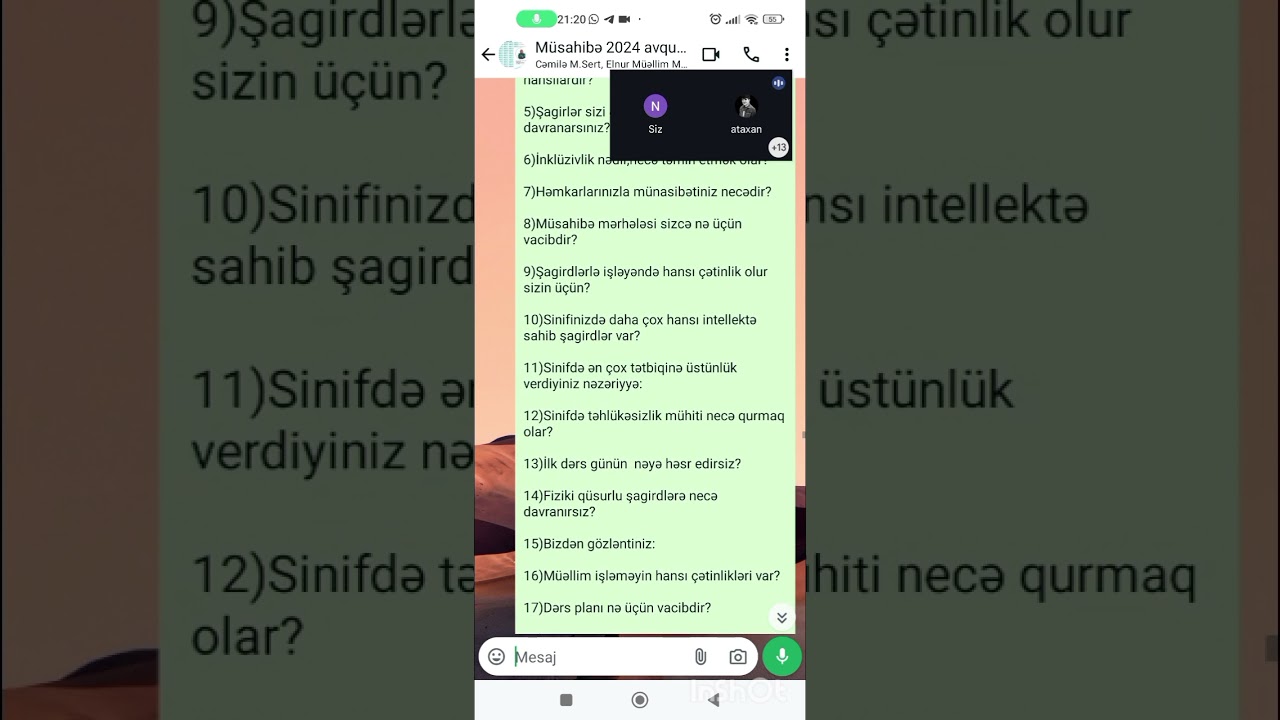 Müsahibə qrupu -1,dərs-4