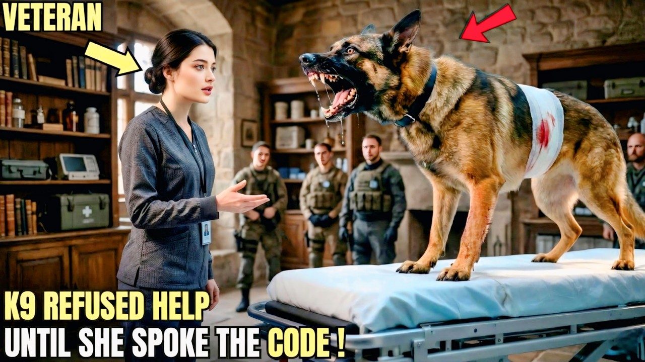 Wounded K9 SEAL Dog Refused Treatment — Until a Rookie Nurse Spoke His Unit’s Secret Code