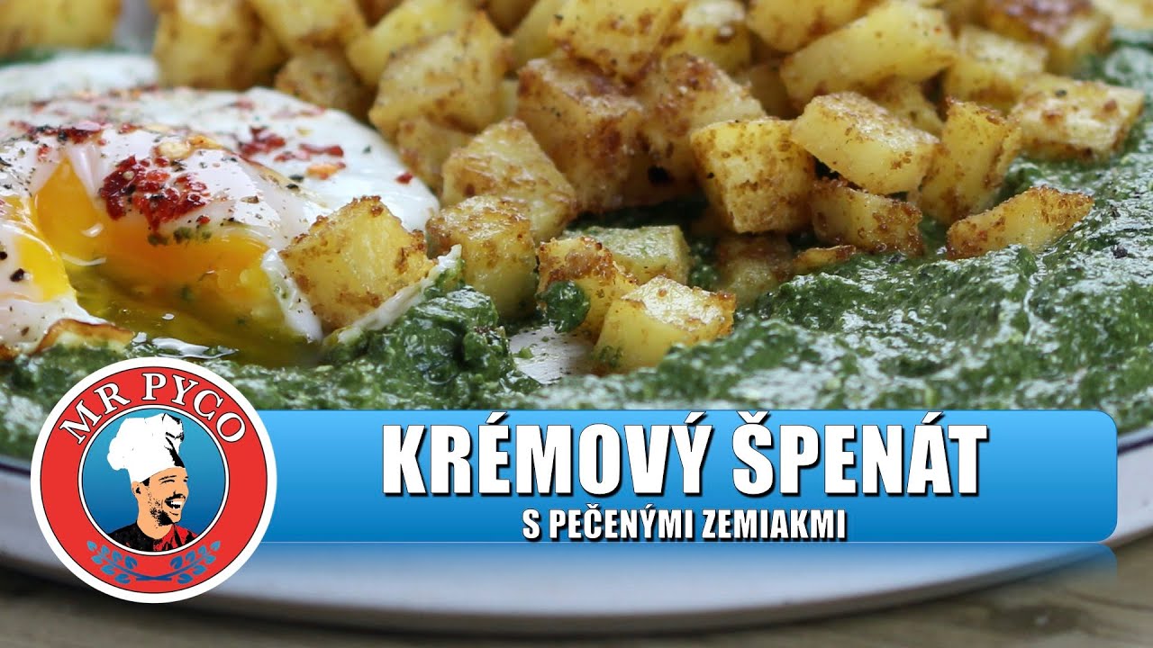 krémový špenát s pečenými zemiakmi 🌱 CREAMY SPINACH & BAKED POTATOES 👨‍🍳 Martin PYCO Rausch