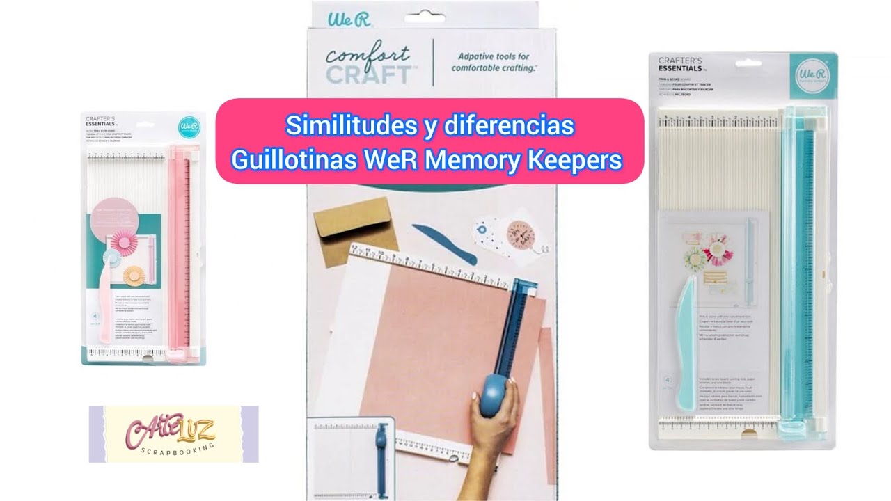 Similitudes diferencias #guillotina Comfort #craft, Trim & Score Board Metric  WeR Memory Keepers