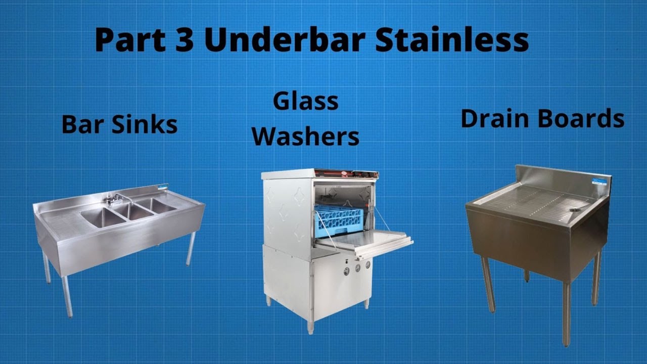 Designing a Commercial Bar; Under Bar Sinks