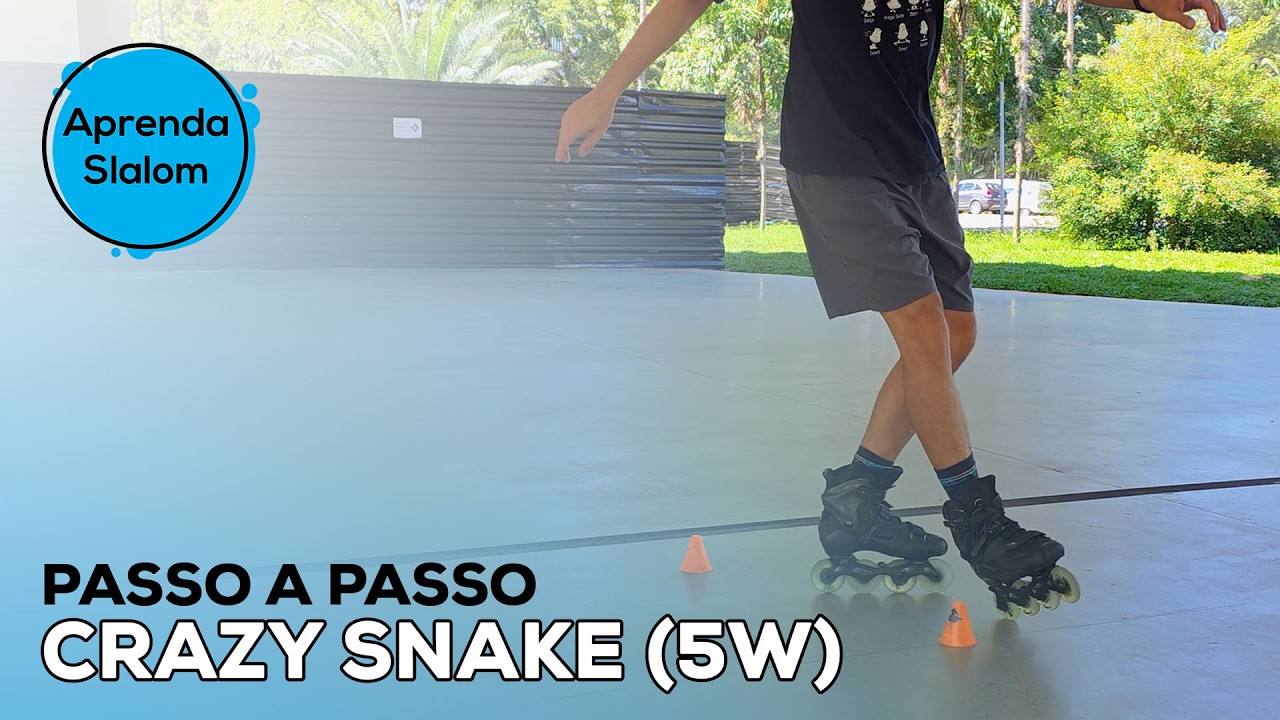 APRENDA CRAZY SNAKE (5W) - Tutorial de patinação Slalom