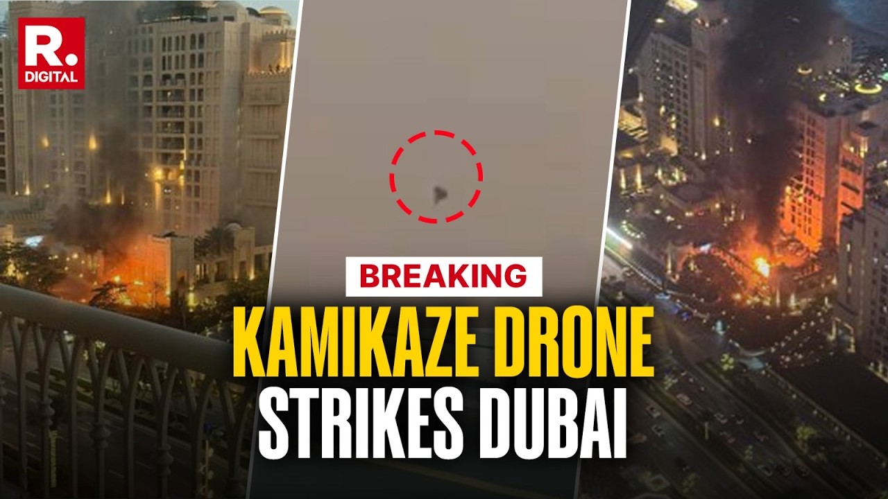 BREAKING: Kamikaze Drone Rams Into Dubai After Iran Fires Ballistic Missiles at UAE