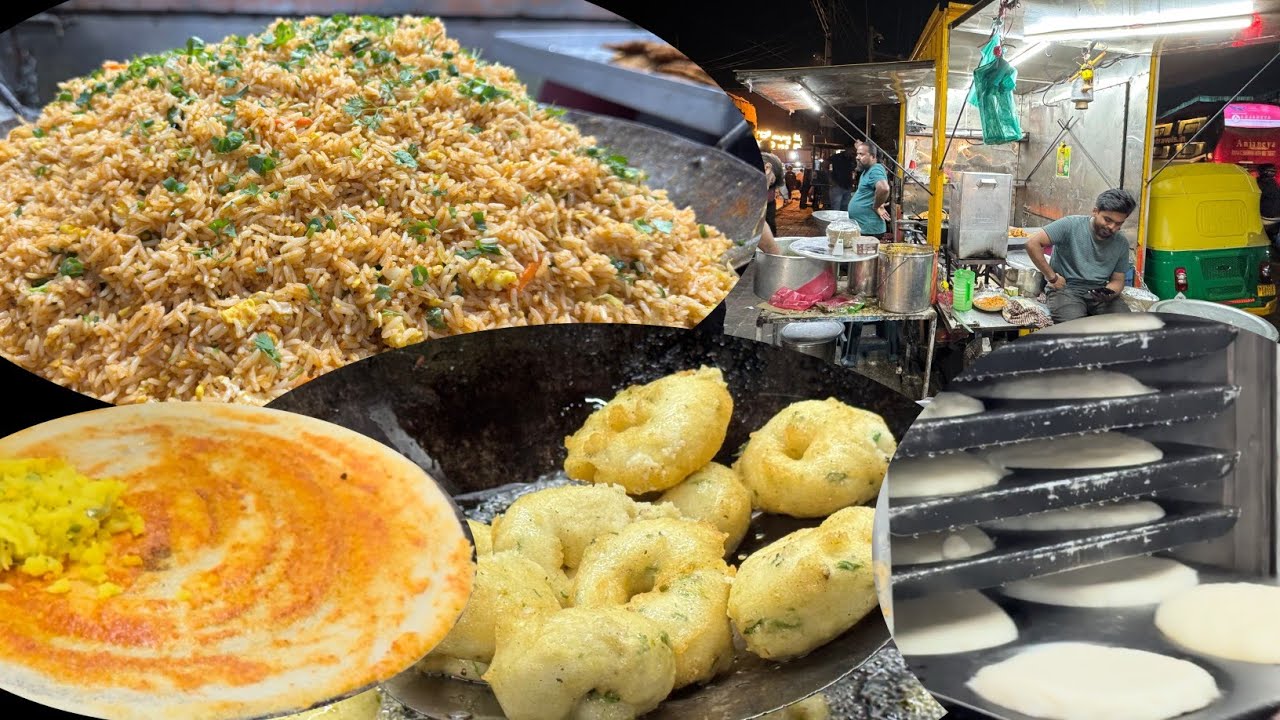 Night Road Side Tiffin Centre Yashwanthpura Tumkur Road - #IndianFoodKannada