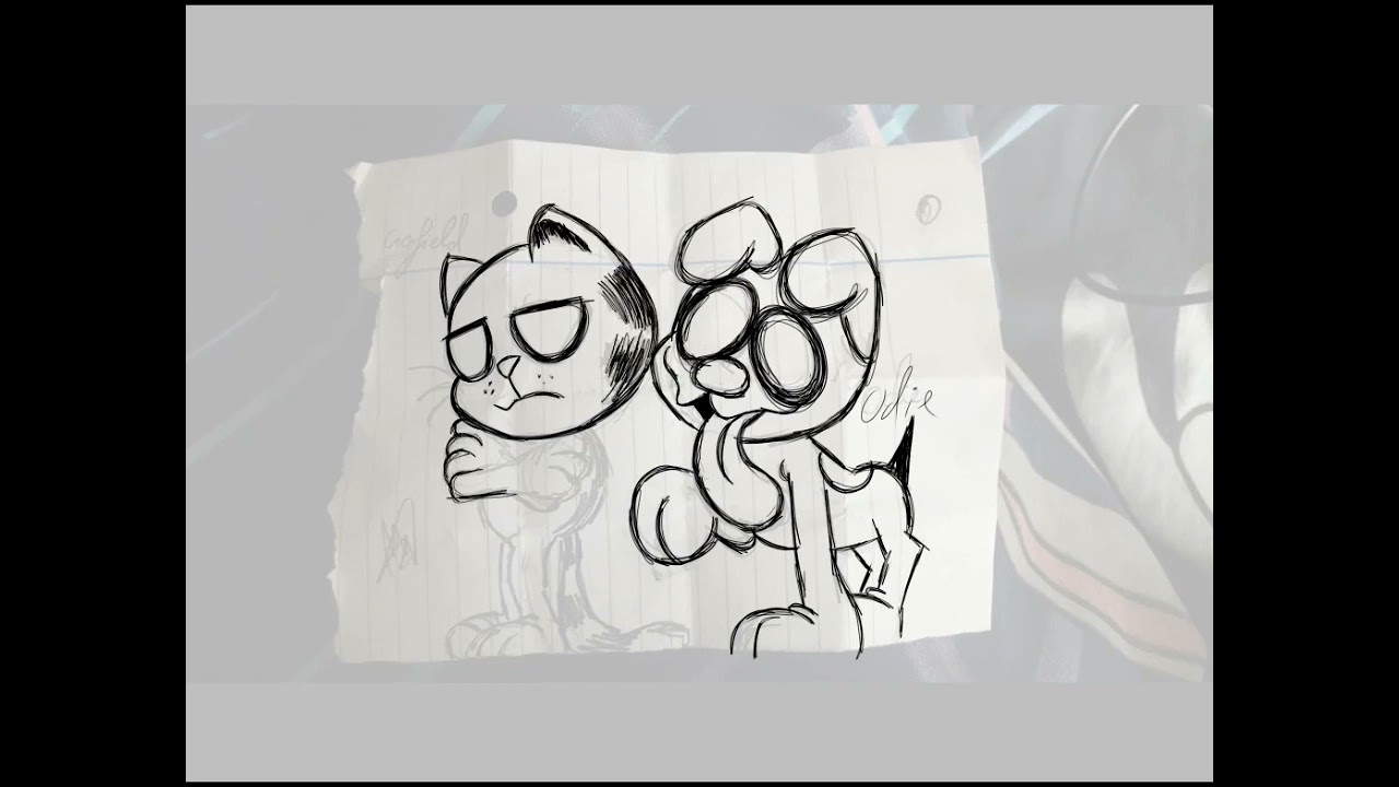 garfield and odie #garfield #odie #fanart #speedpaint #cheebibaabi