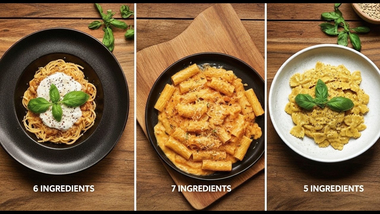 3 EASY PASTA THAT EVERYONE CAN MAKE