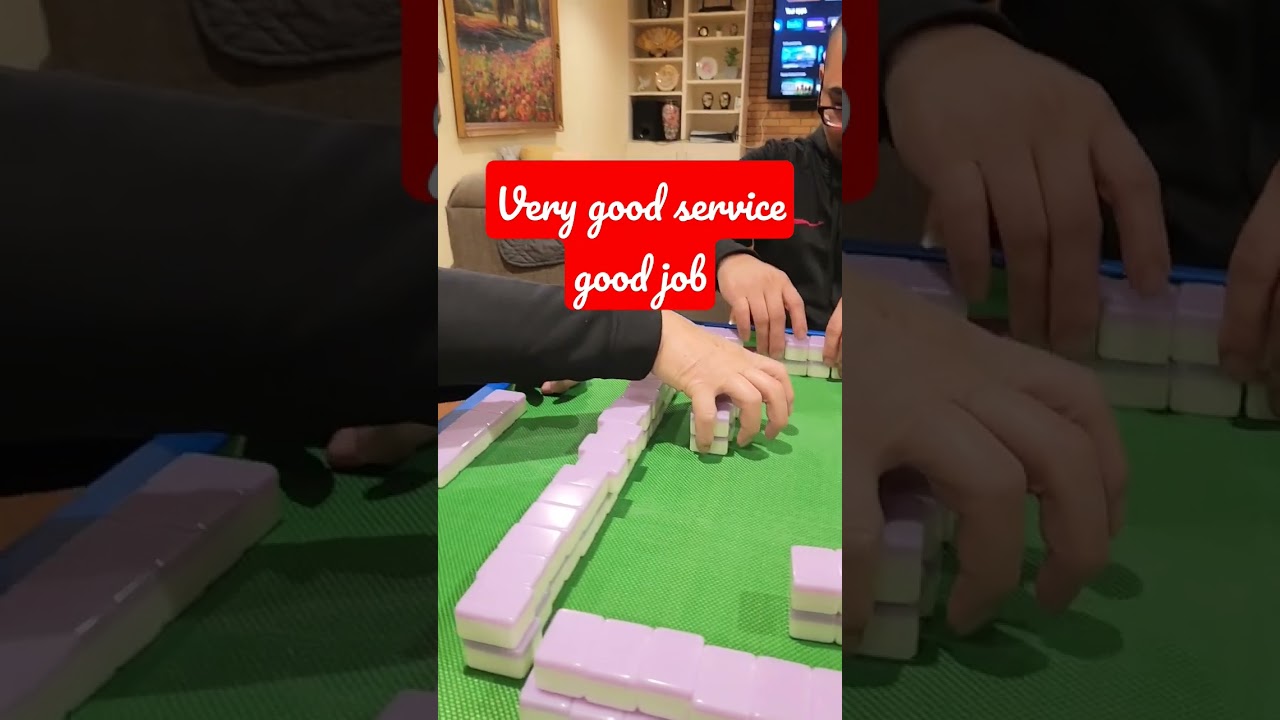first thing to learn when playing mahjong. (know how to serve).#mahjong#serve#learn