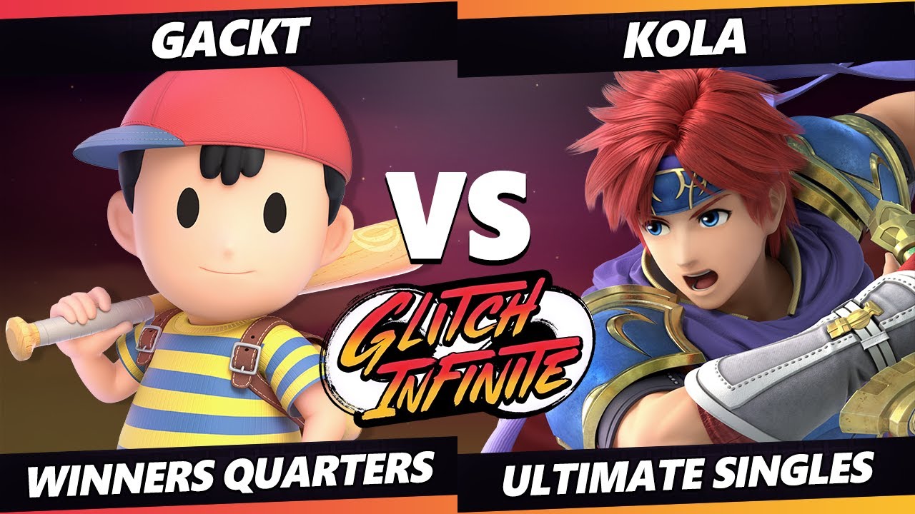Glitch Infinite Winners Quarters - Gackt (Ness) Vs. Kola (Roy) - SSBU Ultimate Tournament