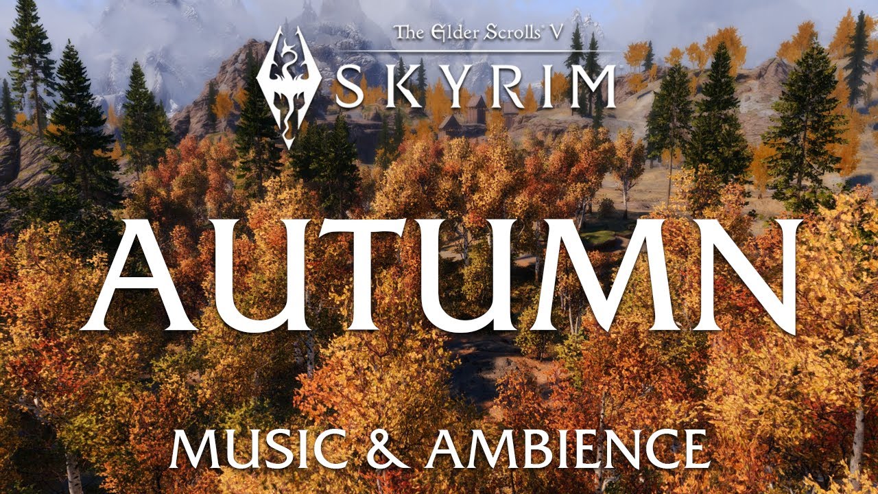 Peaceful Autumn in Skyrim | Calm and Soothing Game Music & Ambience