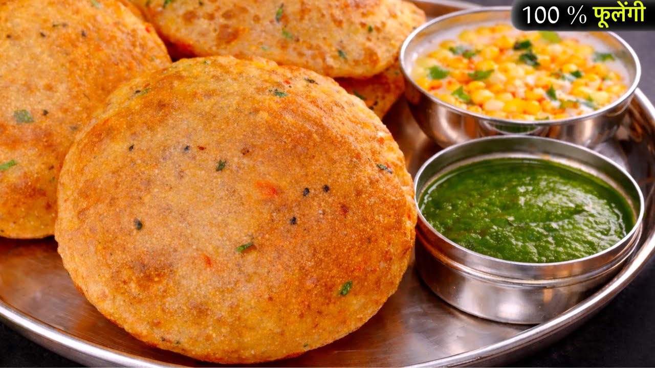 ऐसी फूली-फूली खस्ता करारी आलू पूरी की देखते ही भूख बढ़ जाए दो गुनी- Perfect Masala Aloo Poori Nashta