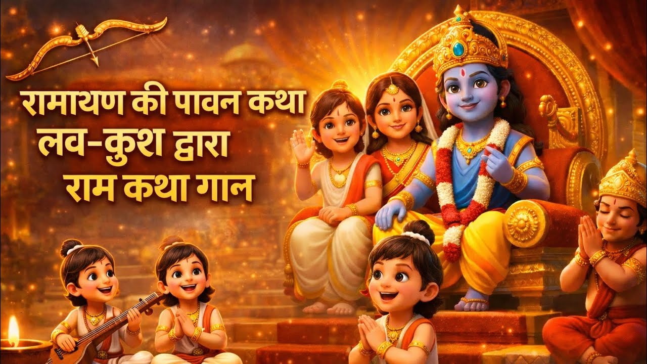 #❤️❤️रामायण की पावन कथा | लव-कुश द्वारा राम कथा गान🙏🙏