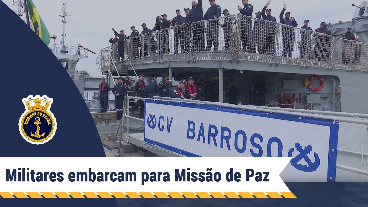 Militares embarcam para Missão de Paz
