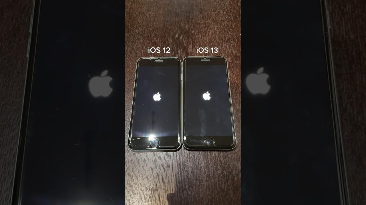 iPhone 6s on iOS 12 vs iOS 13 boot up test #shorts #iphone6s #ios12 #ios13