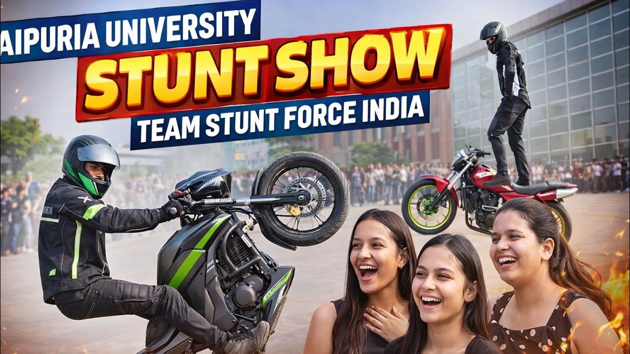 Jaipuria university | Stunt Show | Team stunt force india Stunt show