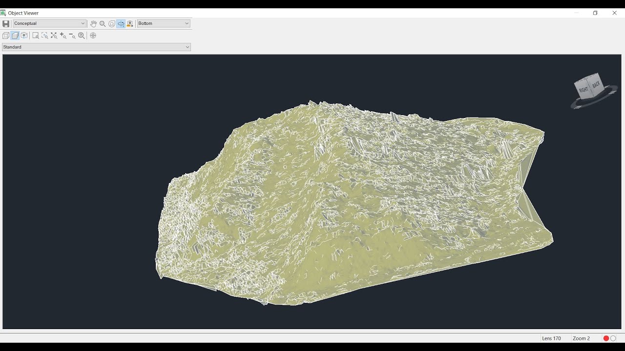 cálculo de volumen de tierra a partir de nube de puntos civil 3d