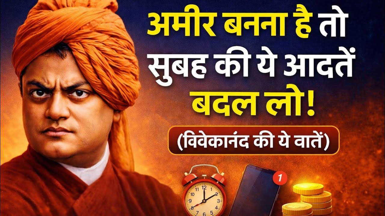 अमीर बनना है तो सुबह की ये आदतें बदल लो। स्वामी विवेकानंद: सुबह का गुप्त रहस्य। 