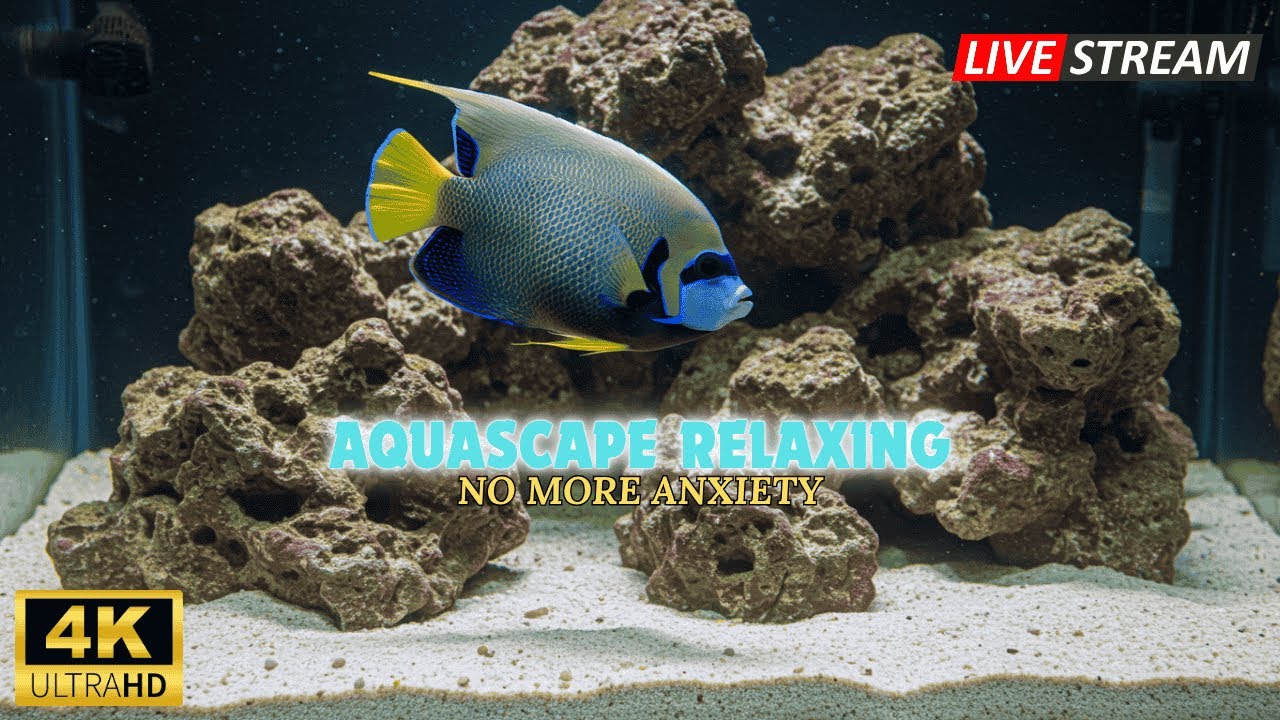 🔴 Aquascape Live with Soothing Music | Serene Escape for Mind and Body