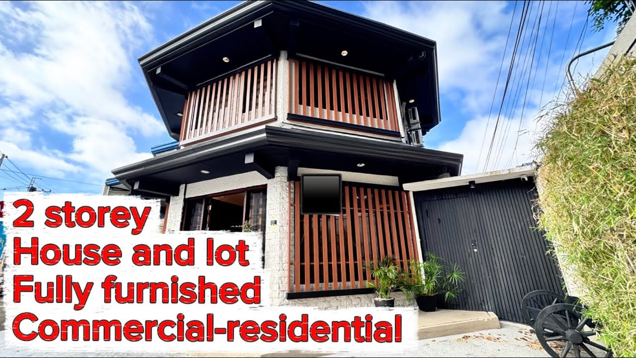 V967-25 Commercial-residential 2 storey house and lot fully furnished clean title 