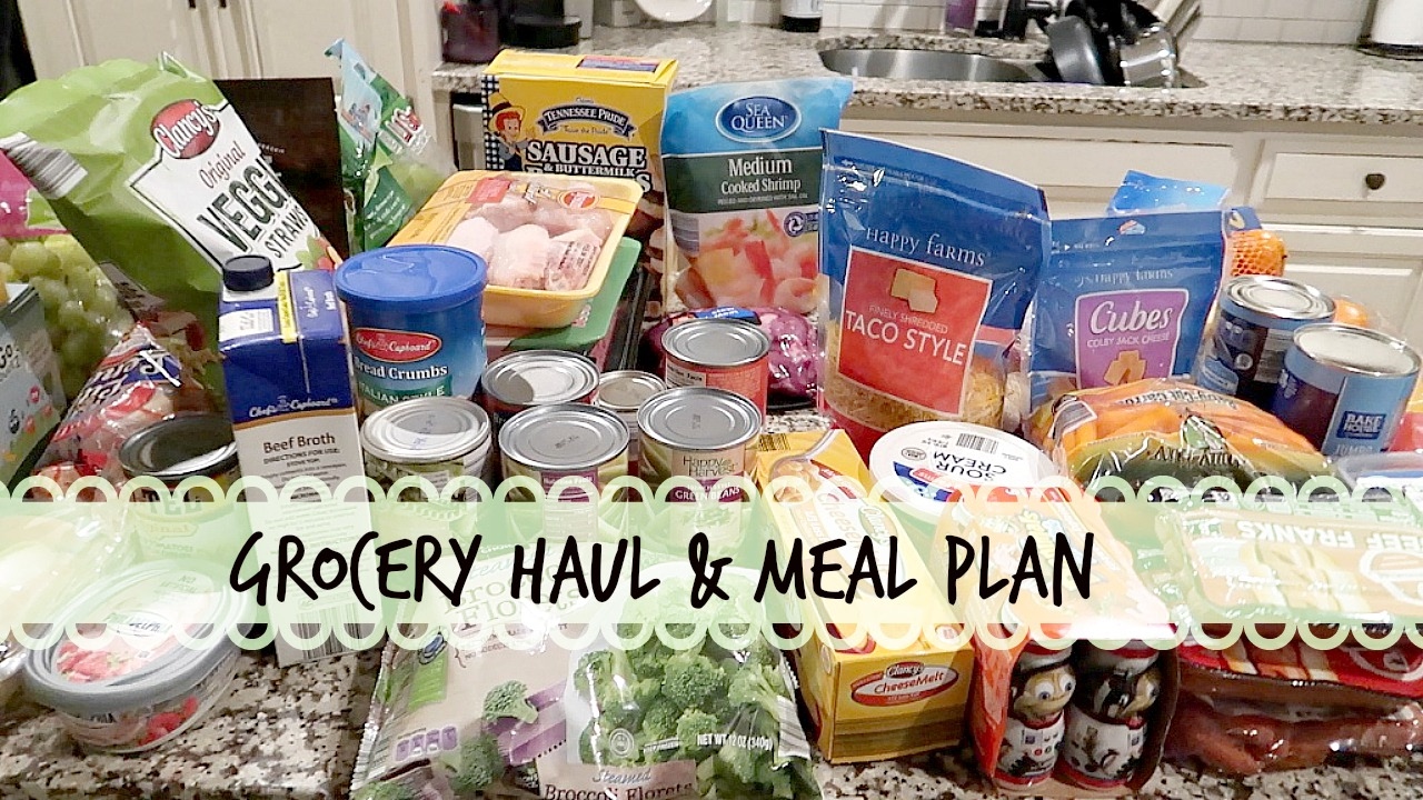 Week Grocery Haul|February 2017 + Meal Plan