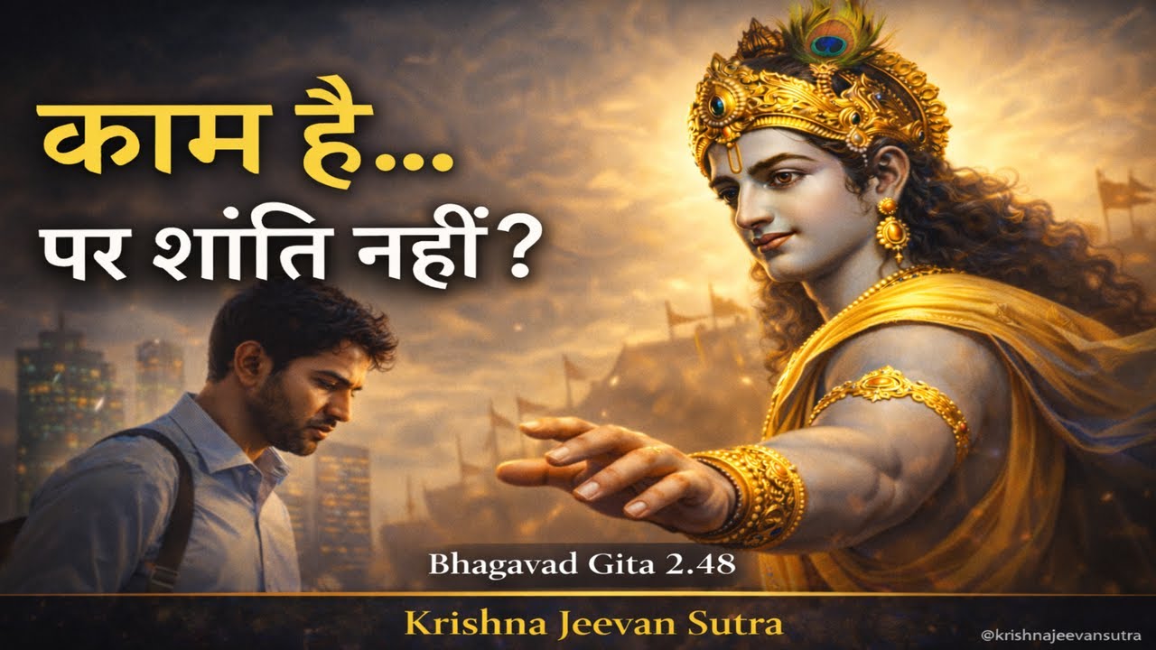 काम करते हुए मन शांत कैसे रखें? | Bhagavad Gita 2.48