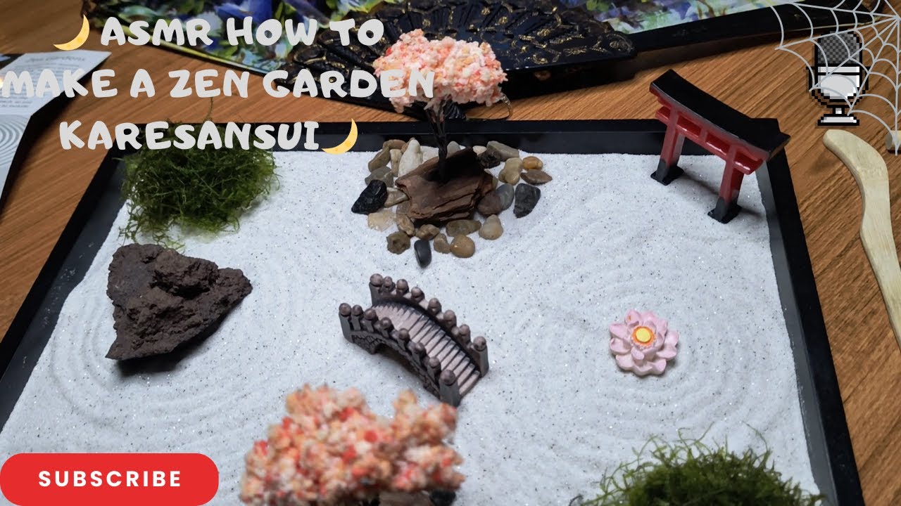 ASMR | HOW TO MAKE A KARESANSUI ZEN GARDEN | ENGLISH 🌙