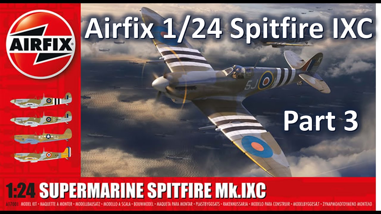 Новый набор Airfix 1:24 Spitfire Mk IXc: сборка эпизода 03 ASMR