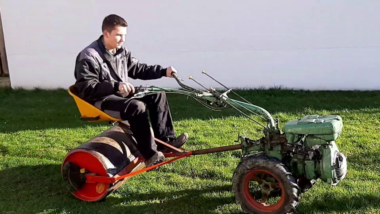 Holder E6 mit Wiesenwalze