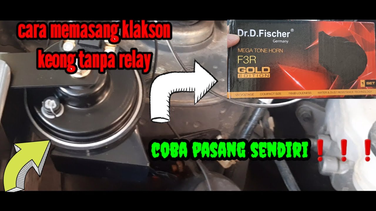 Cara memasang klakson keong pada mobil tanpa relay‼️⁉️