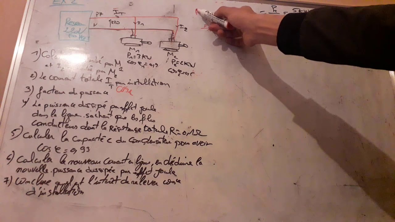 Exercice circuit monophase