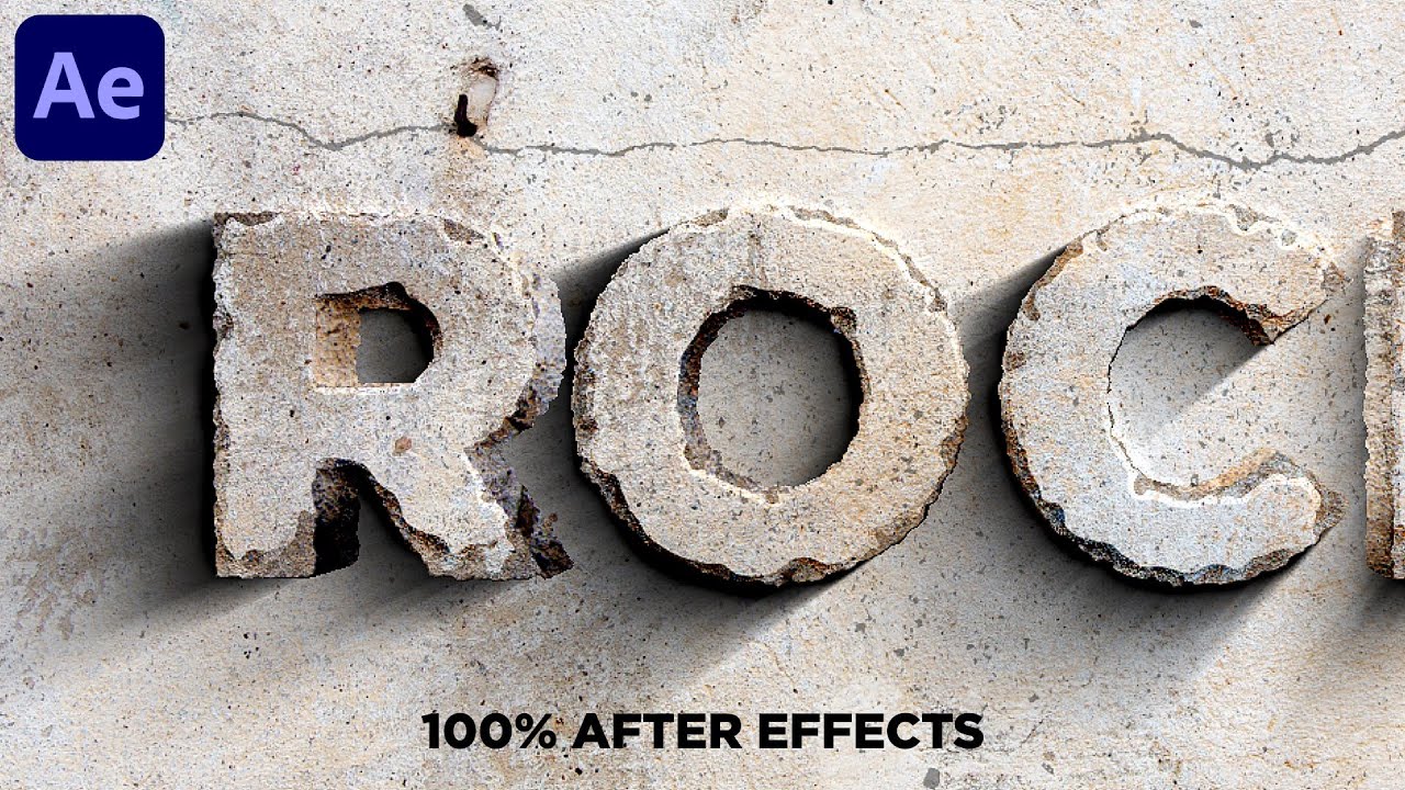 Эффект текстуры камня в After Effects — без плагинов — 100% After Effects | Урок по созданию гран...