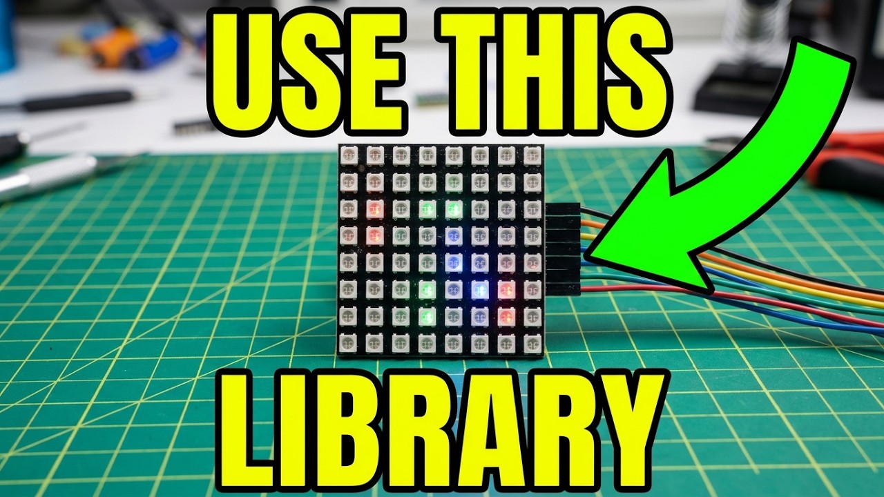 NEOPIXEL MATRIX с библиотекой Adafruit NeoMatrix
