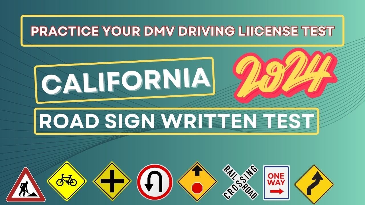 California DMV Written Road Signs Test 2024 | Driving License | DMV Computer Test in California US |