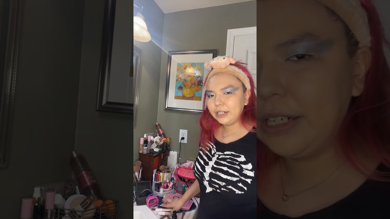 Part “1” of my make up. I lost the first footage 