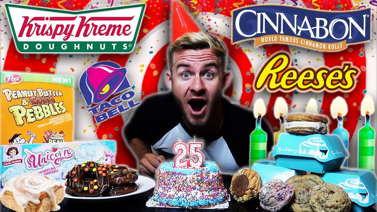 The Birthday Carb Collection Challenge! (17,000+ Calories)