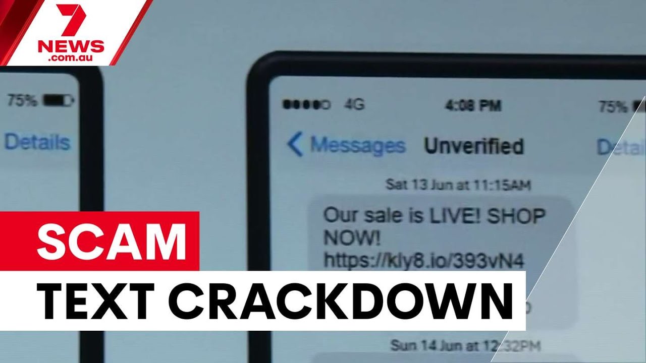 Новые законы против мошеннических SMS после огромных убытков | 7NEWS
