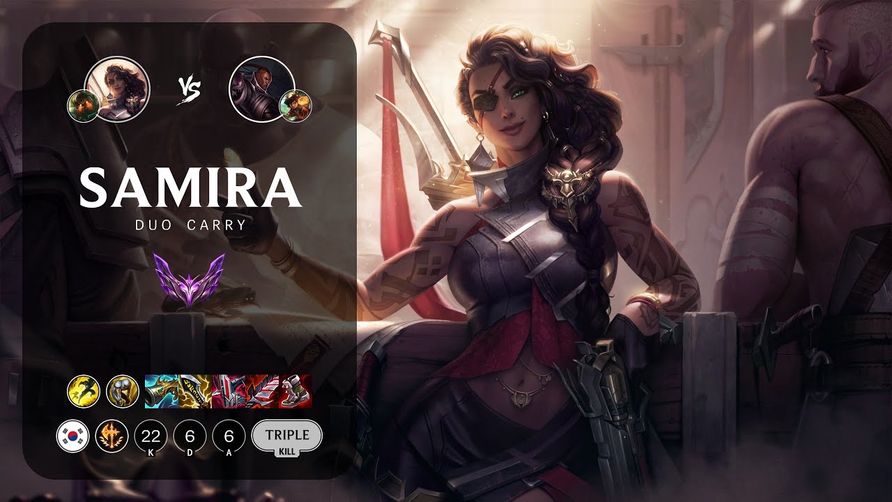 Samira ADC vs Lucian - KR Master Patch 14.1