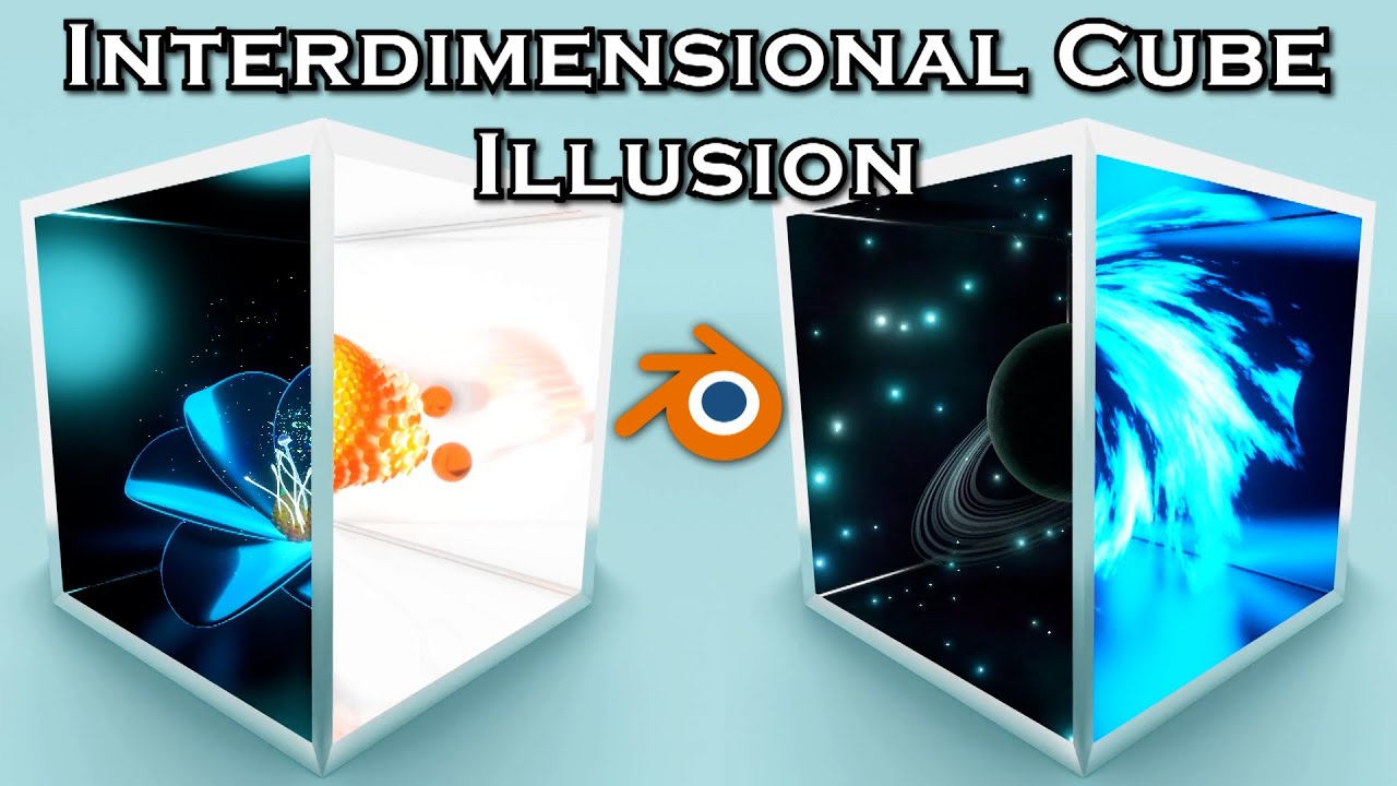 Interdimensional Cube Illusion - Blender Tutorial